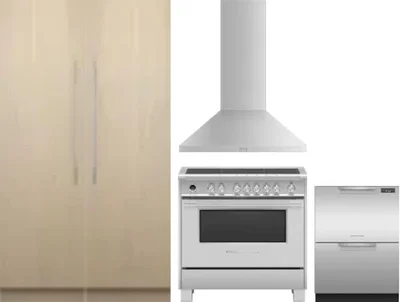 5 Piece Package Includes Refrigerator, Freezer, Range, Hood And Dishwasher